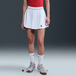 NikeCourt Slam Ace Women's Dri-FIT Tennis Skirt Skort White Medium